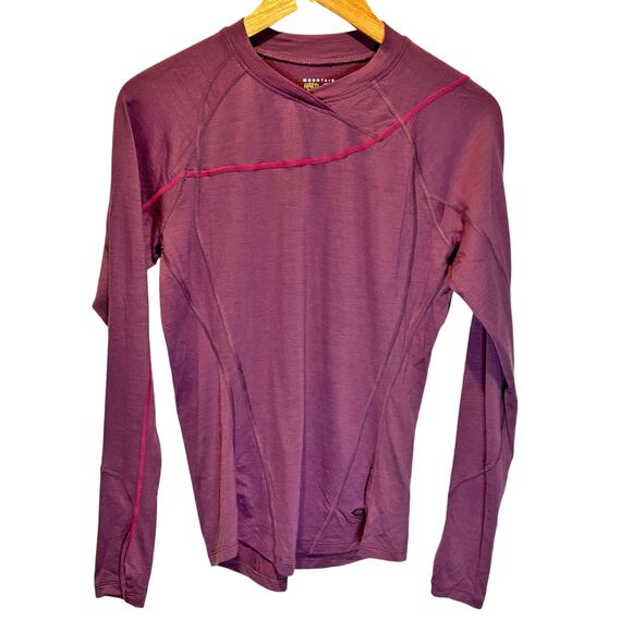 Mountain Hard Wear Purple Long Sleeve Merino Wool Base Layer - size Medium - Picture 1 of 6